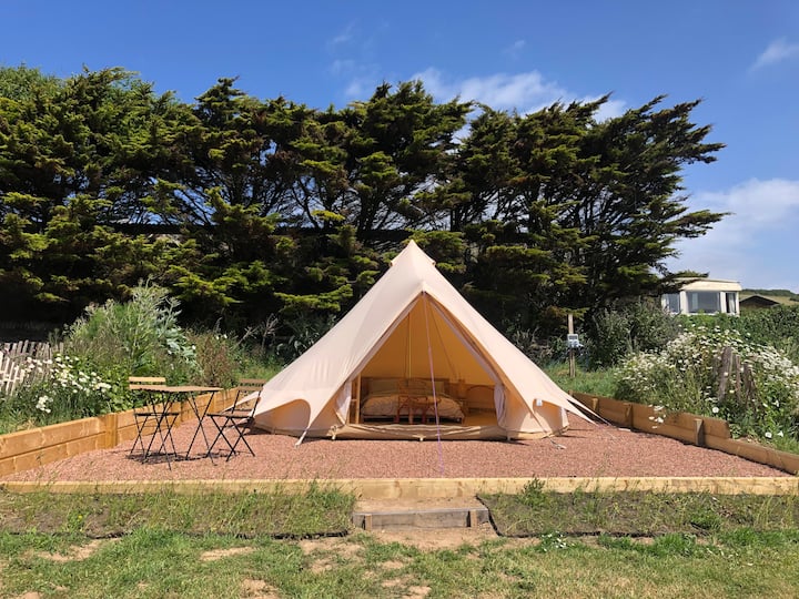 Boho Bell Tent Overlooking Croyde Bay (2) - Woolacombe
