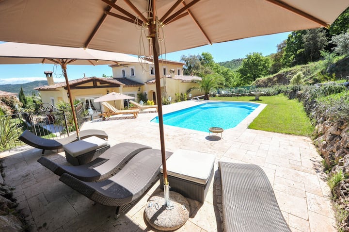 Magnificent Quiet Villa With Swimming Pool 7 Minutes From Mandelieu - Fréjus