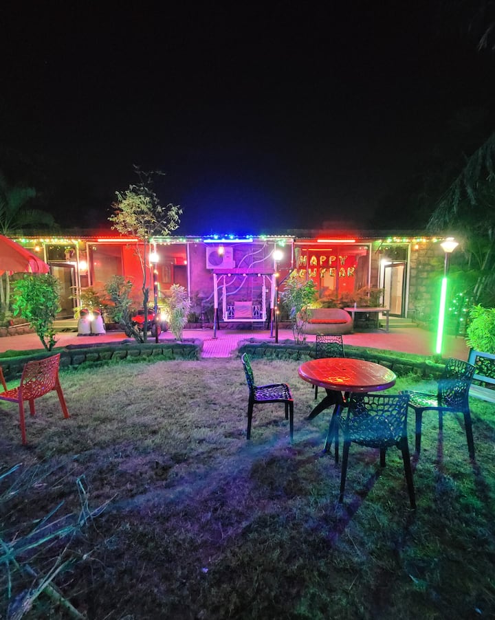 Luxury Farm 1 Bhk Villa Wid Pool N Bar Room🏖🏕🏊‍ - Raipur