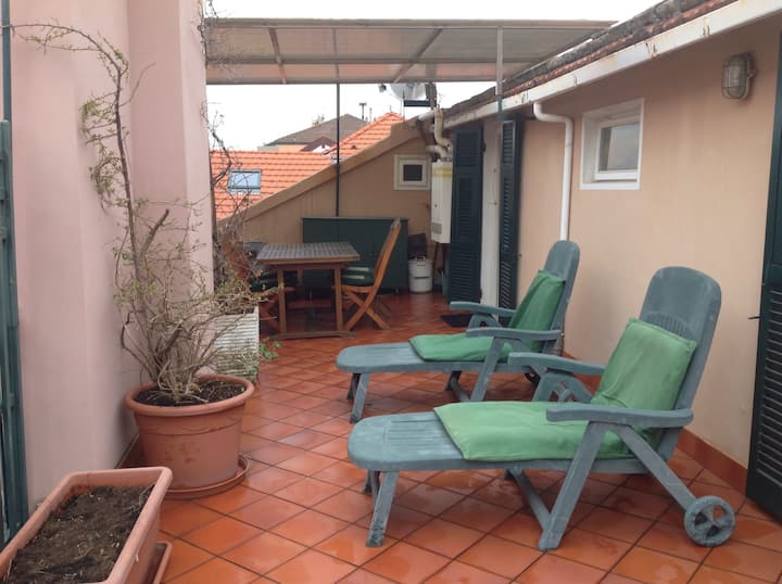 Mansard In The City Center With A Big Terrace - Celle Ligure