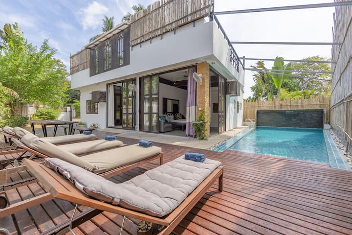 3 Bed Private Pool Villa Sairee, Walk To The Beach - Thaïlande