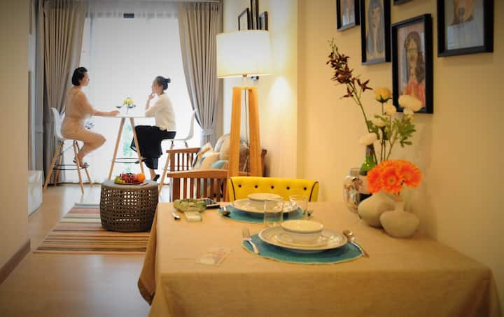 Astra Condo香格里拉隔壁48平大户高档公寓，华文房东，超高卫生标准，高级全套乳胶寝具 - Chiang Rai