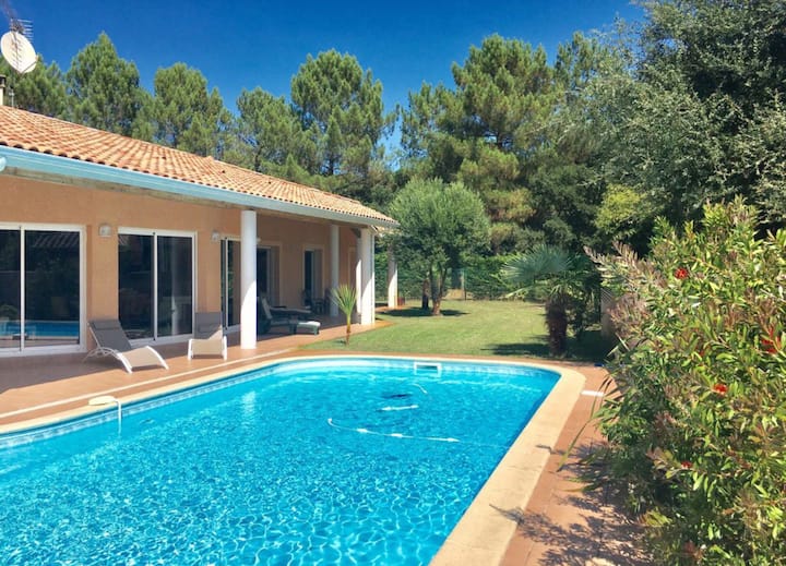 Villa Soustons Plage Mit Pool - Marine-see, Golf, Ozean, Wifi, Master-schlafzimmer - Soustons