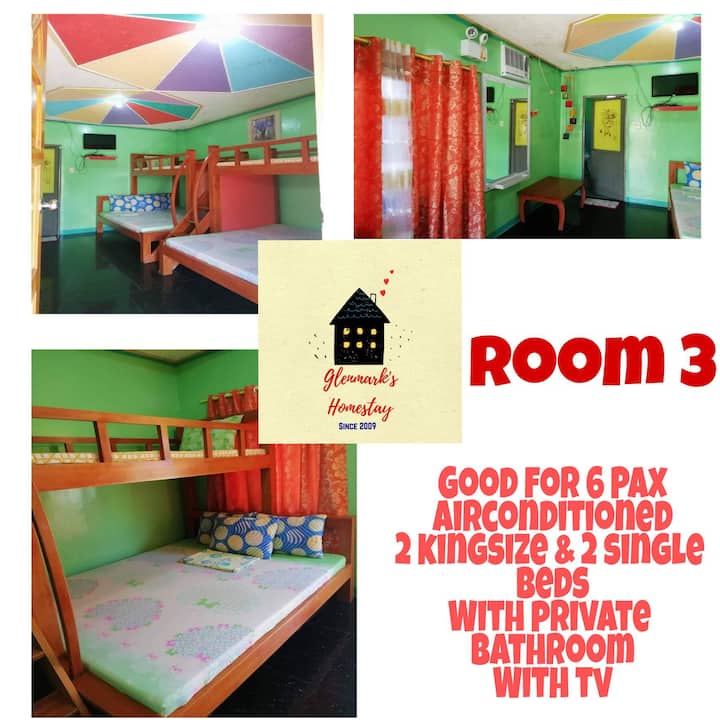Room 3 Good For 6 Pax Glenmark's Homestay Pagudpud - Pagudpud