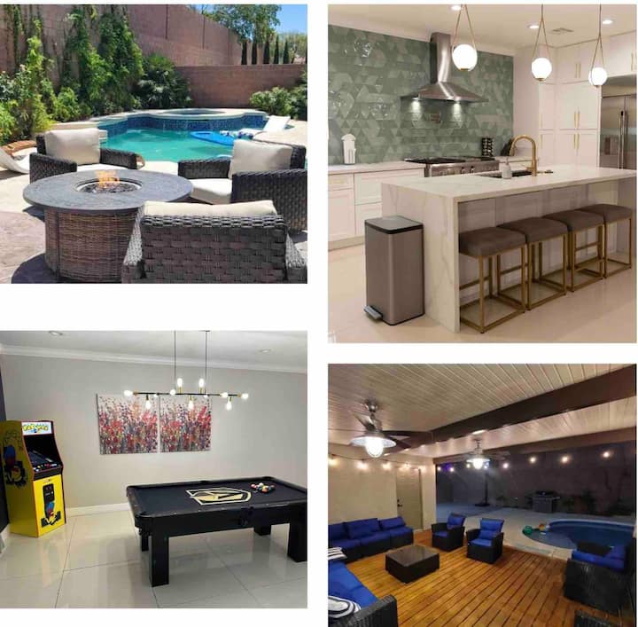 Spacious Home With Privatepool & Covered Partio, Chef's Kitchen, 10min To Dwtn - Henderson, NV