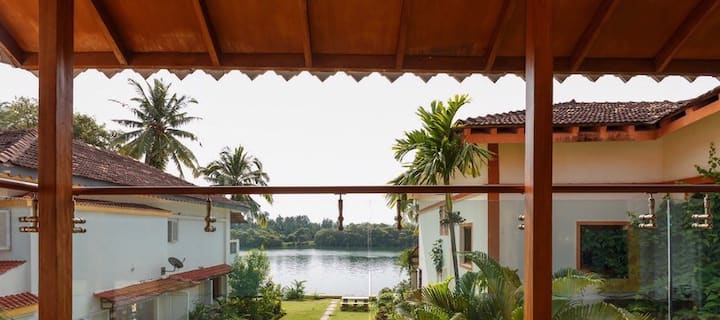 Charming River View Villa - Goa
