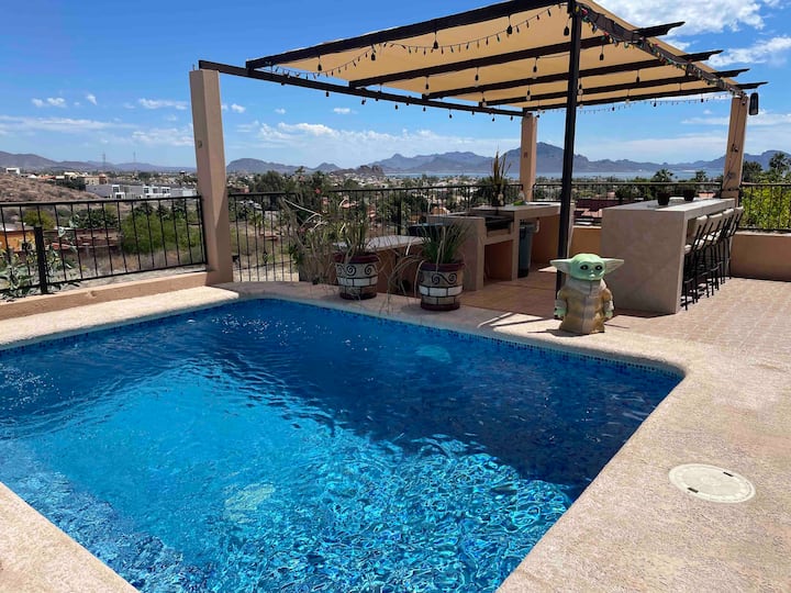Medusa House With Pool And Barbecue Grill - San Carlos Nuevo Guaymas
