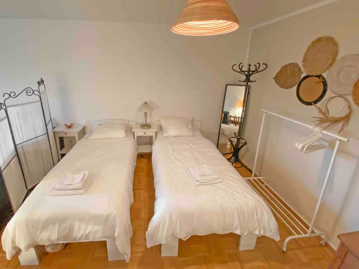 Cosy Green Apartment - Twin Room - Bonn