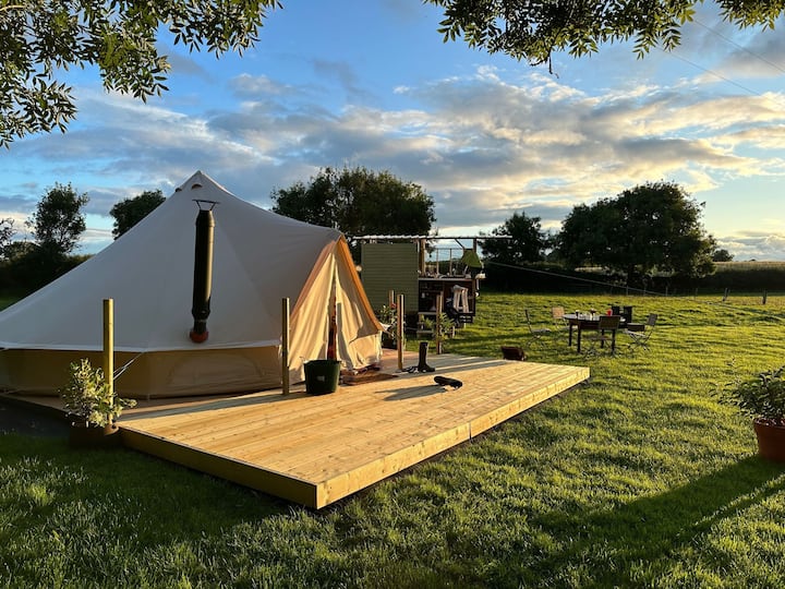 Secluded Luxury Bell Tent Glamping In N. Ireland - Down
