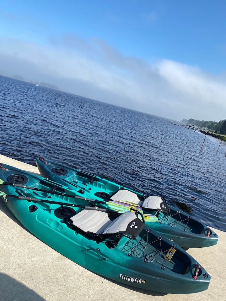Kayaks And Glimpses Of Westport Bay - Dartmouth, MA