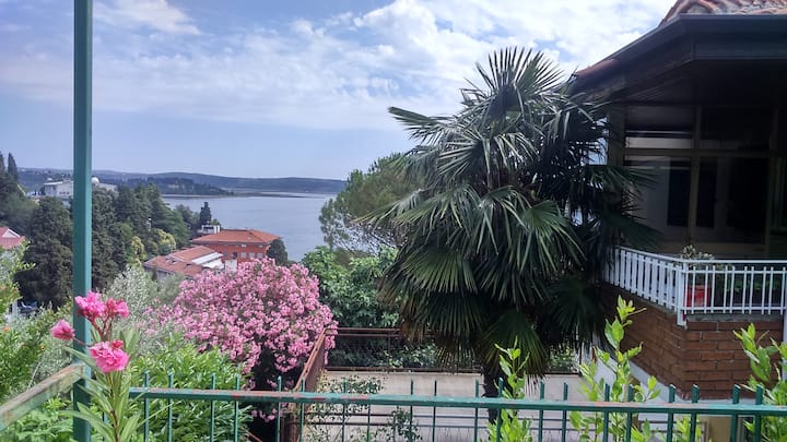 Seaview Apartment W/balcony, Terrace, Patio - Posh Area, 5 Min From The Beach - Portorož