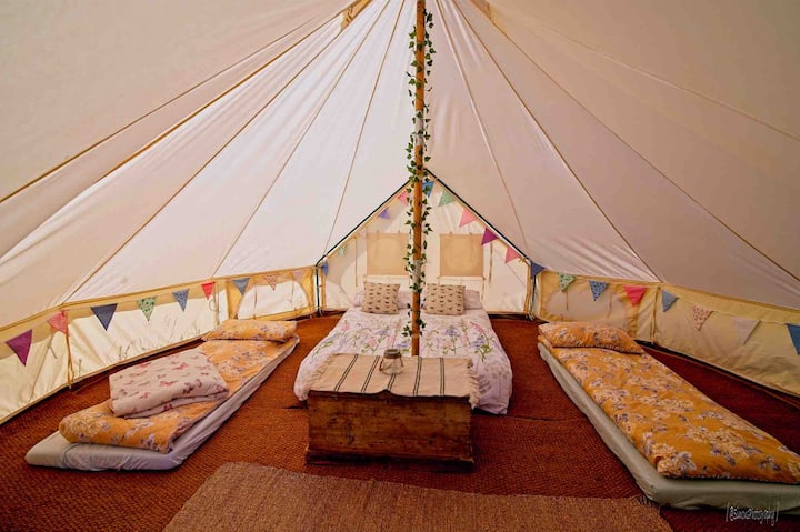 ‘Willow’ 5m Bell Tent - At Blean Bees Glampng - Herne Bay
