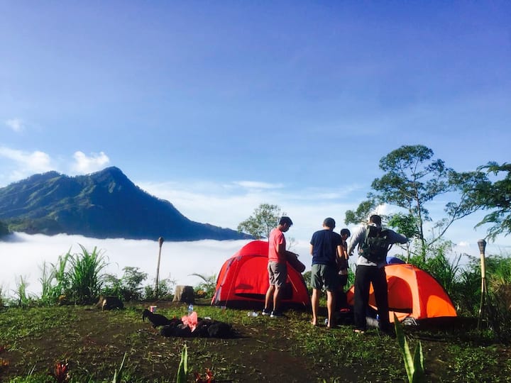 Mt Batur Sunrise Camping Base Campfire - Kintamani