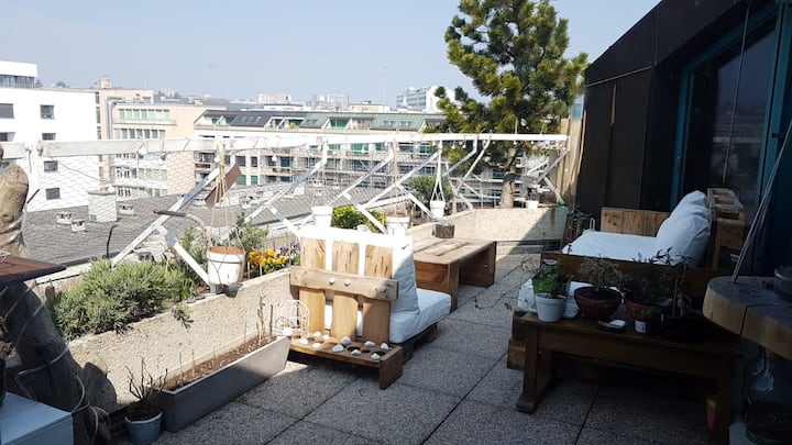 Fully Equiped Loft-attique With Terrace In Geneva - Genève