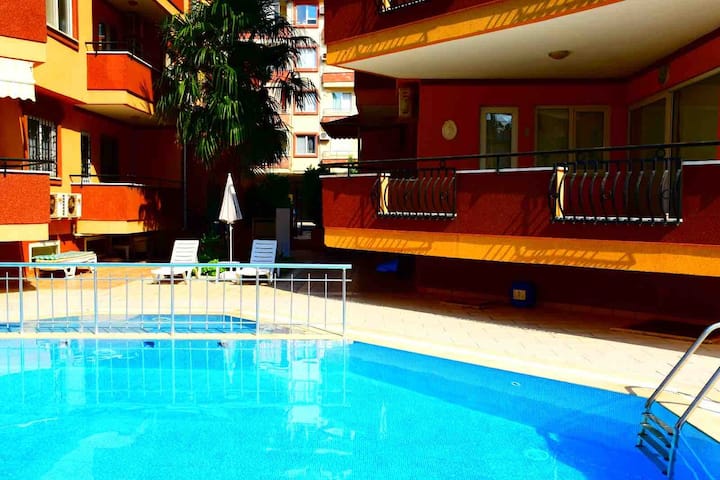 Oba 50 Metre Beach+private Pool + Central Located - Alanya