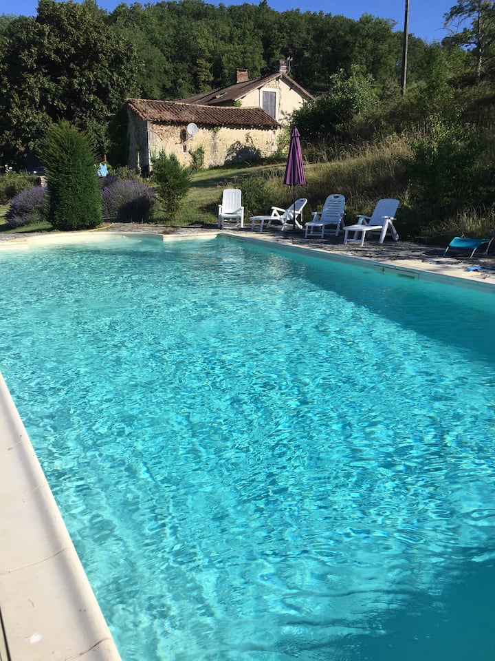 Rustic Tranquillity With 12 X6 Pool And Wifi - Brantôme en Périgord