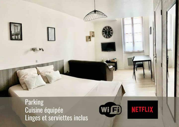 Cosy Appartement Avec Cuisine Netflix Wifi - ibis Montluçon