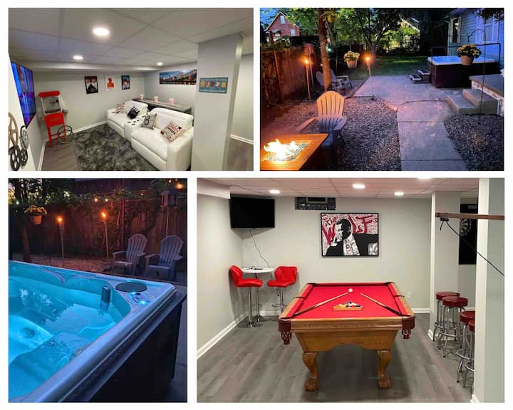 City Living W/ Hot Tub, Pool Table, Movie Theater! - Cleveland