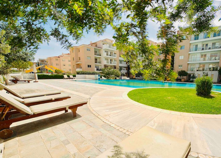 Elysia Park 2 Bedroom Apartment. Indoor Pool - Paphos