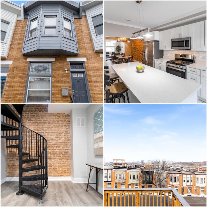 Beautifully Renovated Row House In Trendy Canton, Private Parking Driveway - Baltimore, MD
