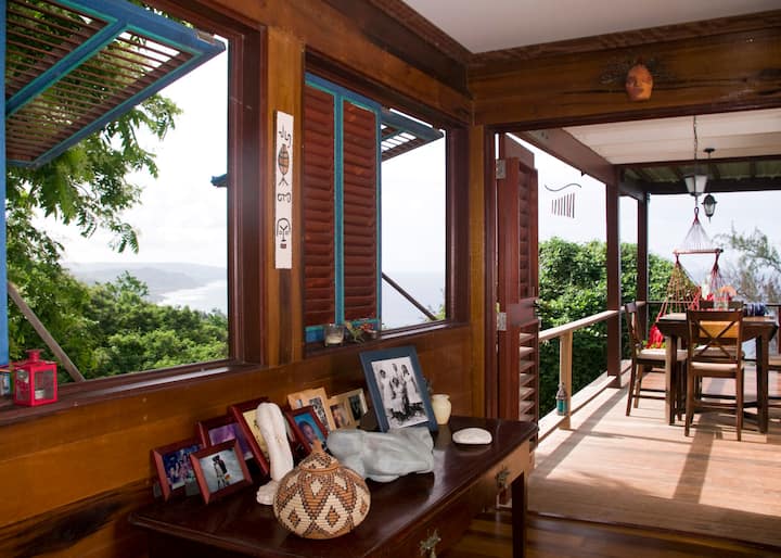 A Beautiful Wooden House Built Among The Trees With Views Of The Atlantic Coast - Barbados