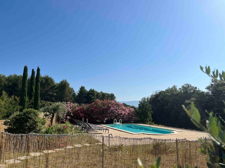 Luberon Proche Roussillon Villa Avec Vue & Piscine - Bonnieux