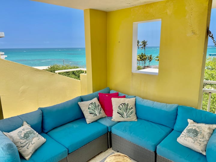 Penthouse Vista Al Mar, Acceso A La Playa. Hermoso Apartamento En Azotea Privada - Porto Rico