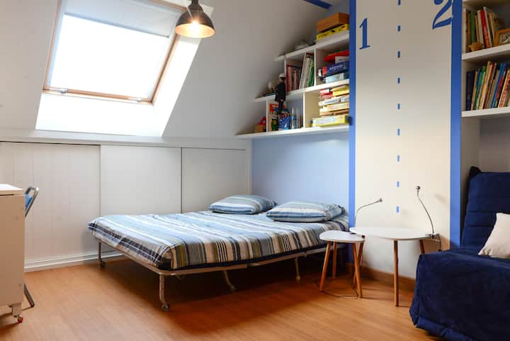 1,2,3,4 Pers South Brussels Room In Nice Eco House - Ukkel