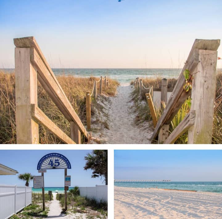 Spacious Villa - Next To Pool Sleeps 8 Steps To Beach - Panama City Beach, FL