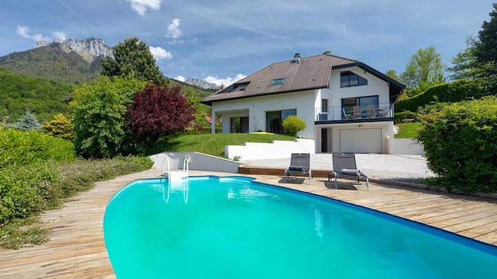 The Lake View Pool House - Annecy