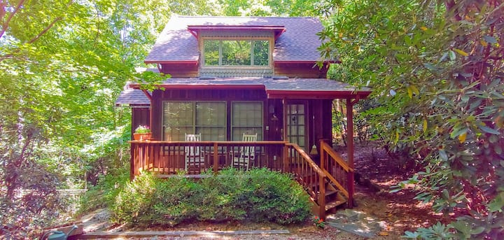 Cozy Wooded Cabin, Spa Hot Tub, Close To Biltmore - Asheville