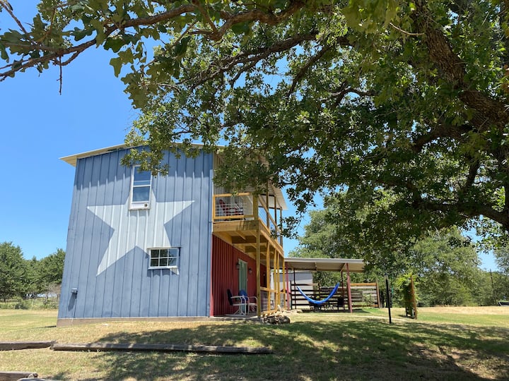 Cozy,colorful Tx Cabin(&rustic)@peaceful Farm! - Texas