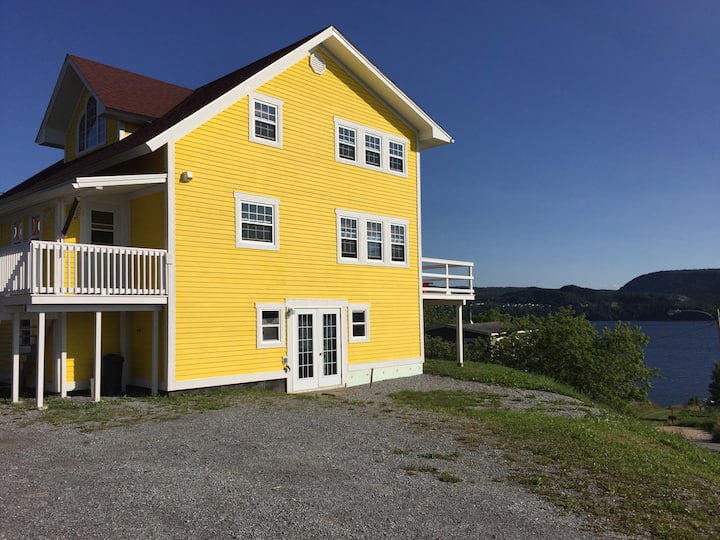 The Bright Yellow House On Meadows Point - Corner Brook