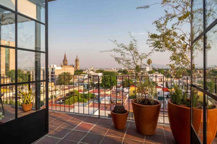 Penthouse Studio With Great View - Guadalajara