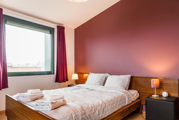 Comfortable Accommodation In Spacious Penthouse - Antwerpen