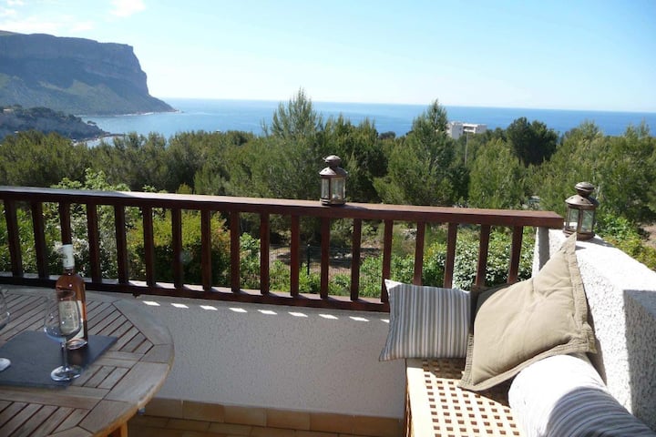 Cassis Provence T2 Apartment Great Sea View,tennis,pool Calanques,cap Canaille - Cassis