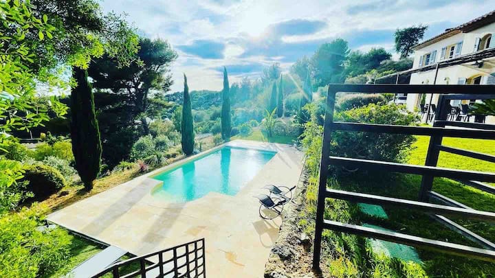 Villa De Lujo, Piscina Climatizada: Espectacular Vista Al Mar En Sanary A 20 'Du Castellet - Sanary-sur-Mer