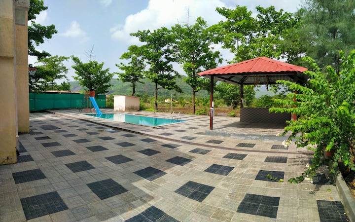 Sunflower Villa With Pvt Pool, Water Slide&gazebo. - Khopoli