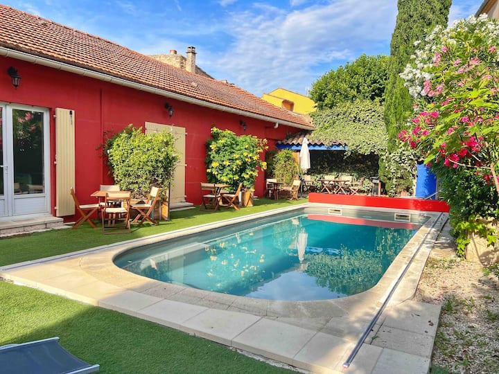 Charming Cottage With Jacuzzi And Swimming Pool In The Heart Of The Village Of Vacqueyras - Gigondas