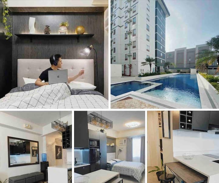 Cozy Unit Front Of Ayala Mall W/ 69” Tv, Fast Wifi - Bacolod
