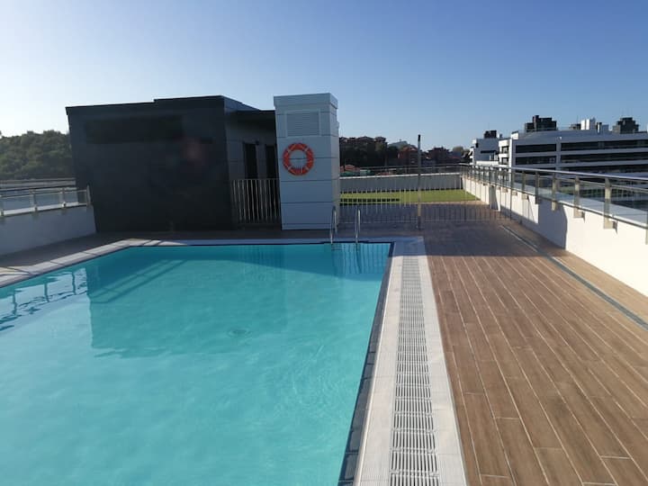 Schönes Neues Penthouse Mit Pool, Terrasse Und Garage - Donostia-San Sebastián