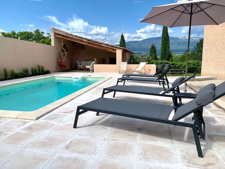 Villa In Der Provence Mit Blick Auf Die Ventoux, 5 Schlafzimmer, Swimmingpool, Einstöckig, Klimaanlage - Mont Ventoux