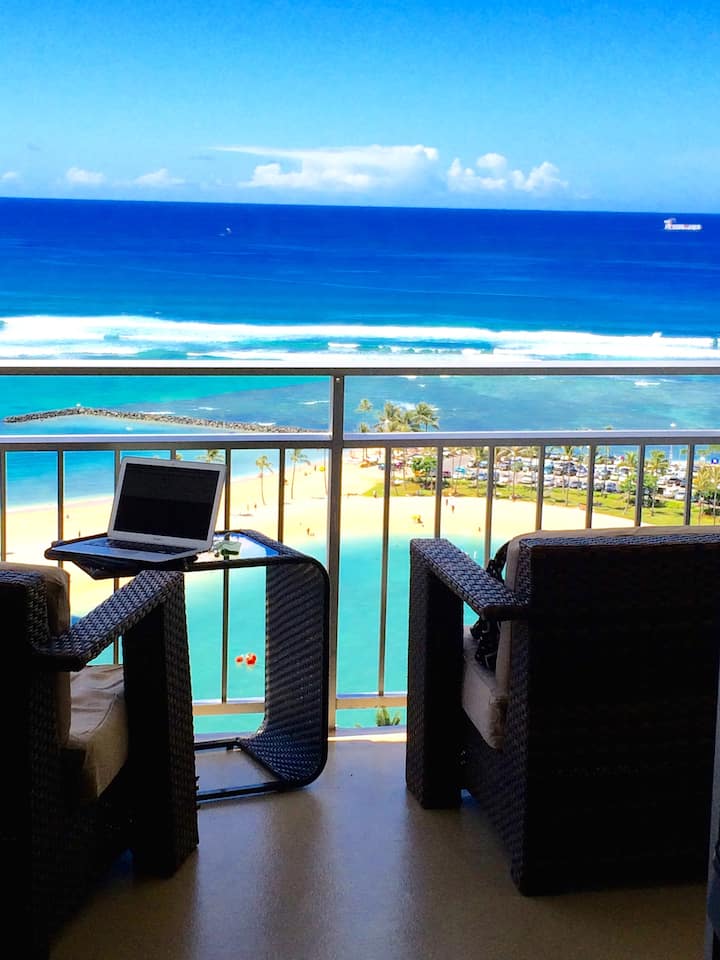 Ilikai 2112, Stunning Ocean View In Sunny  Waikiki - Lē'ahi Beach Park, HI