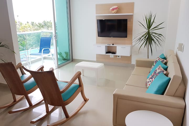 Amazing Apartment With Oceanfront Pool - Covenas