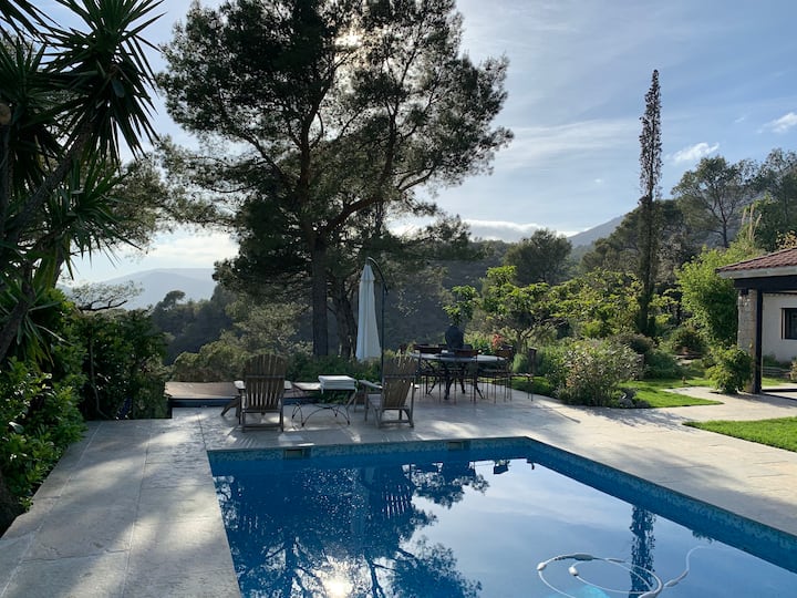 Superb Air-conditioned Villa, Swimming Pool, Quiet, Beautiful View, Setting Sun - Tourrettes-sur-Loup