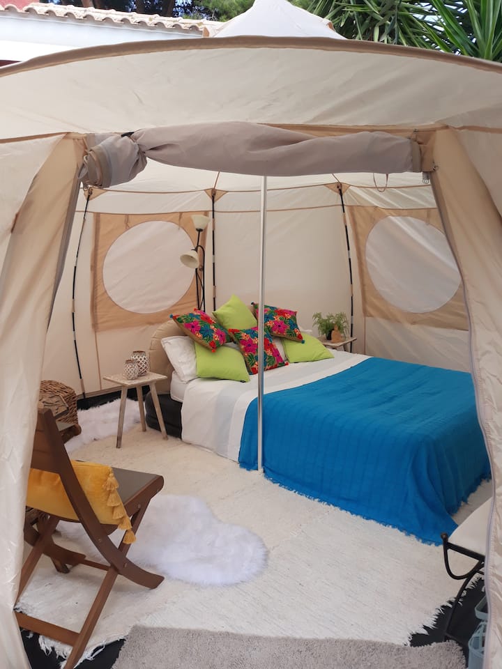 Bell Tent Glamping 4m:  Yoga In Alicante Mountains - Jijona
