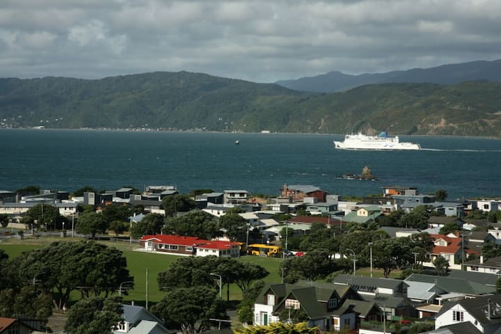 Autónomo De Una Ladera Impresionante, Con Vistas Al Puerto Sin Igual - Wellington, Nueva Zelanda