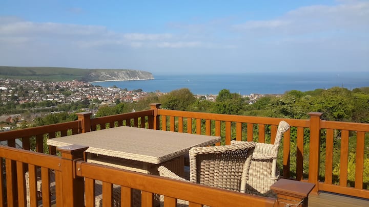Breathtaking Sea Views From This Light, Cosy Lodge - Swanage
