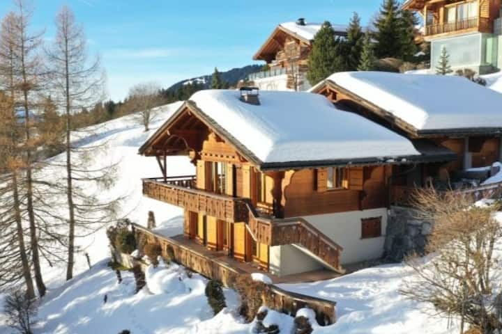 Charming Ski-in/out Chalet W Stunning View Of Alps - Gryon