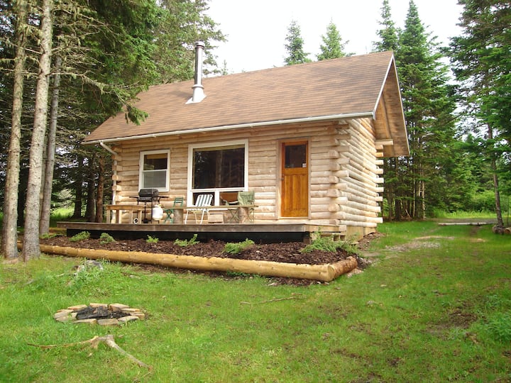 Secluded Spruce Cottage -  Hand Crafted Log Cabin - Cape Breton Island